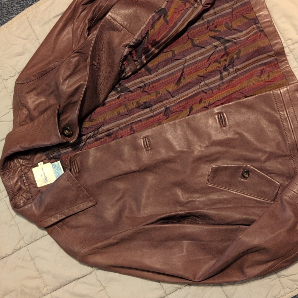Faconnable Lambskin Leather Jacket - Picture 2 of 6